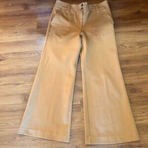 Maeve by Anthropologie Tan Trouser Pants Wide Leg 14